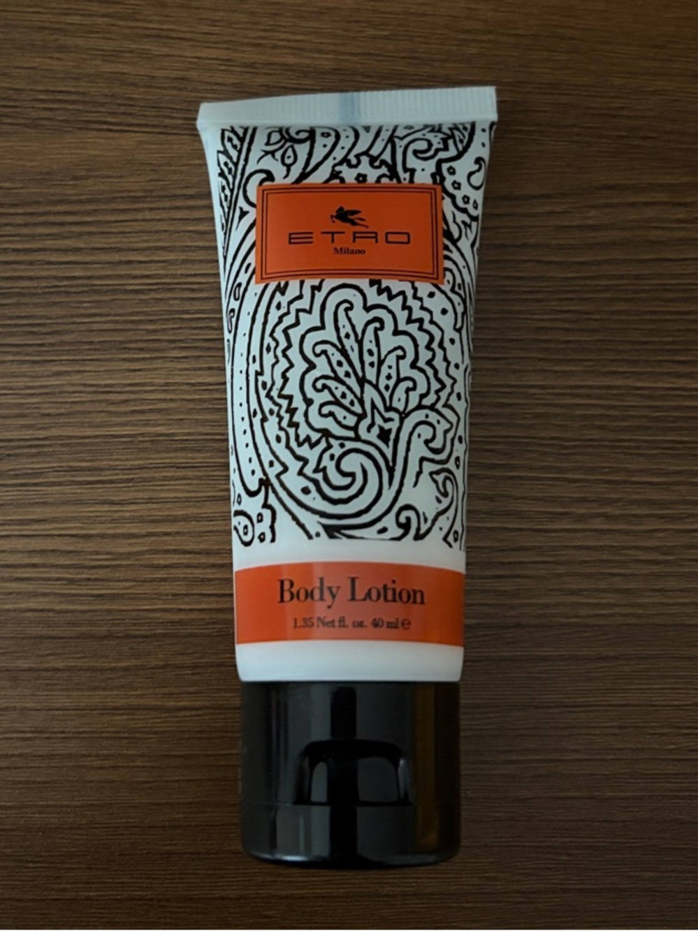 Etro Orange & Black Paisley Body Lotion